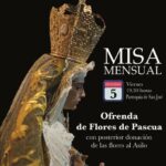 Viernes 5, Misa de Hermandad y ofrenda de flores de pascua a María Stma. del Rosario